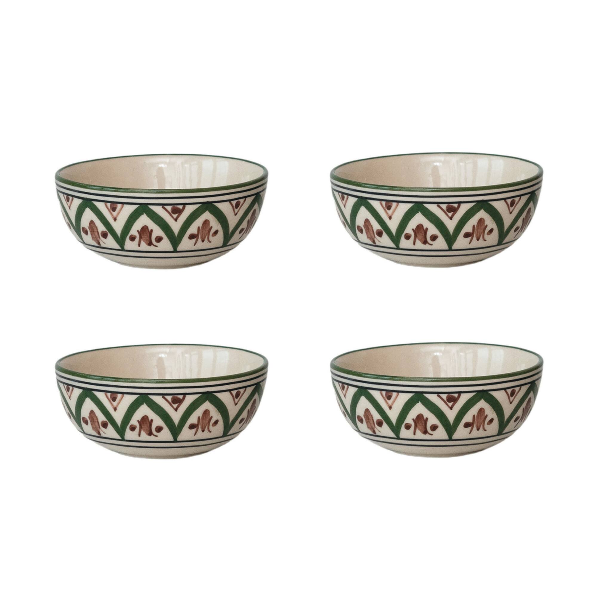Hello Honey® 4" Mosaic Stoneware Bowls, 4ct.